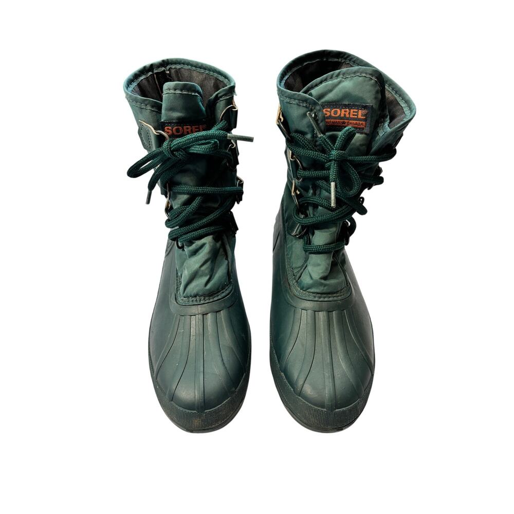 Sorel Green Lace-Up Men's Waterproof Duck Boots